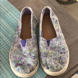 Girls Purple Toms